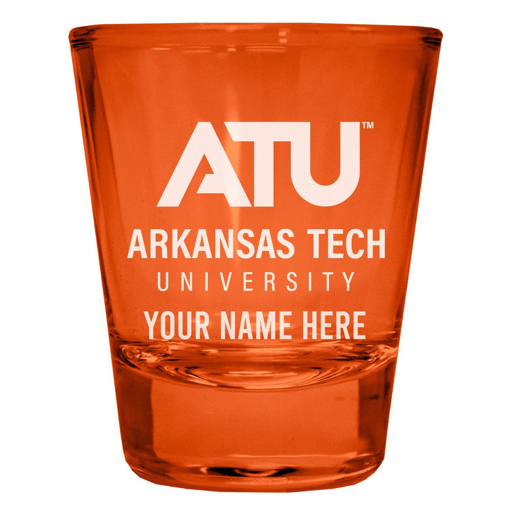 Arkansas Tech University Customizable Engraved Full Color 2oz Shot Glass Officially Licensed Collegiate Product Image 2