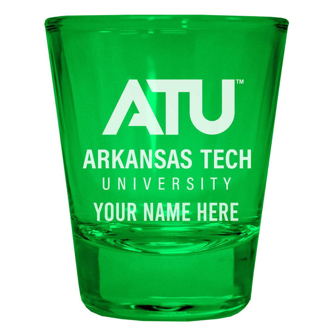 Arkansas Tech University Customizable Engraved Full Color 2oz Shot Glass Officially Licensed Collegiate Product Image 3