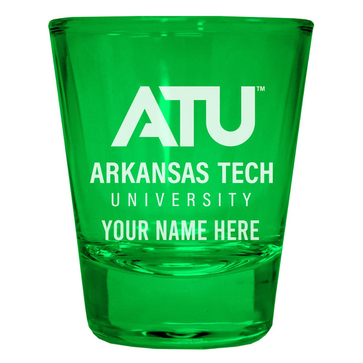 Arkansas Tech University Customizable Engraved Full Color 2oz Shot Glass Officially Licensed Collegiate Product Image 3