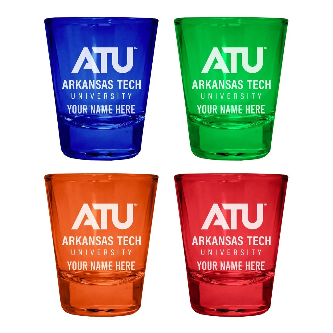 Arkansas Tech University Customizable Engraved Full Color 2oz Shot Glass Officially Licensed Collegiate Product Image 4