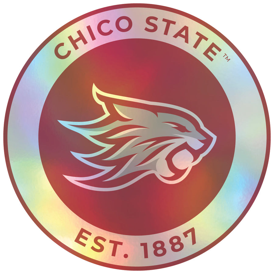 California State University Chico Holographic Vinyl Decal Sticker Officially Licensed Collegiate Product Image 1