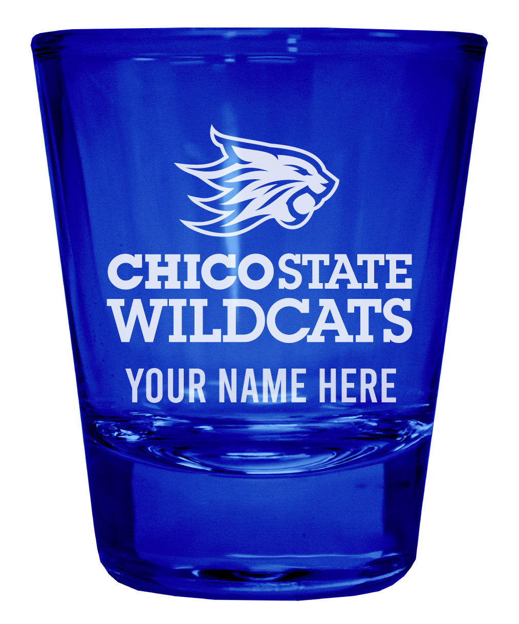 California State University Chico Customizable Engraved Full Color 2oz Shot Glass Officially Licensed Collegiate Product Image 4