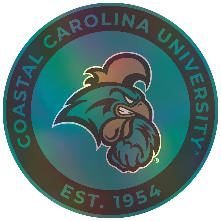 Coastal Carolina University Holographic Vinyl Decal Sticker Officially Licensed Collegiate Product Image 1