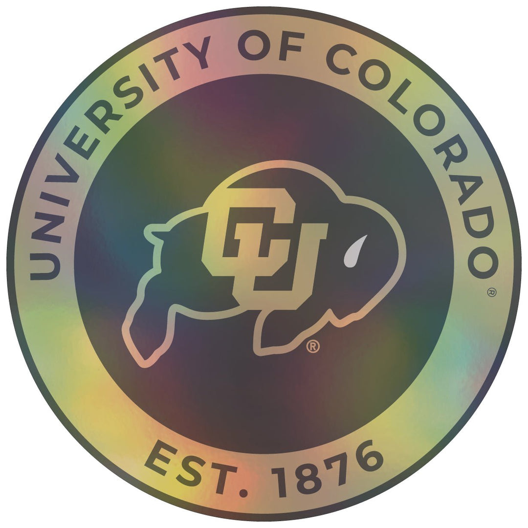 Colorado Buffaloes Holographic Vinyl Decal Sticker Officially Licensed Collegiate Product Image 1