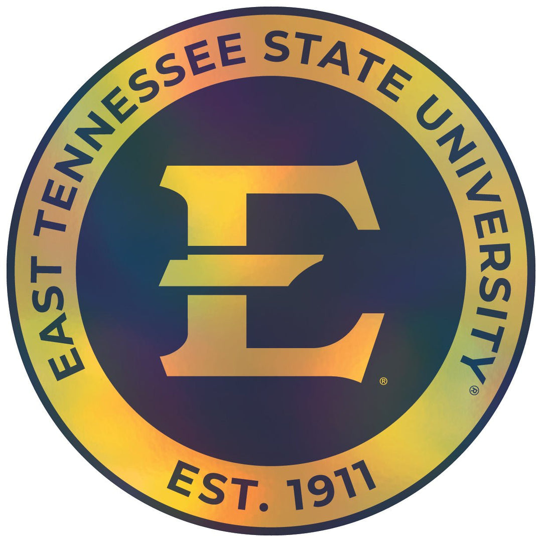 East Tennessee State University Holographic Vinyl Decal Sticker Officially Licensed Collegiate Product Image 1