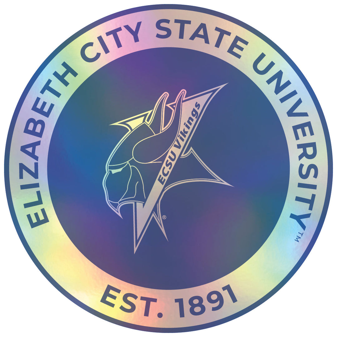 Elizabeth City State University Holographic Vinyl Decal Sticker Officially Licensed Collegiate Product Image 1