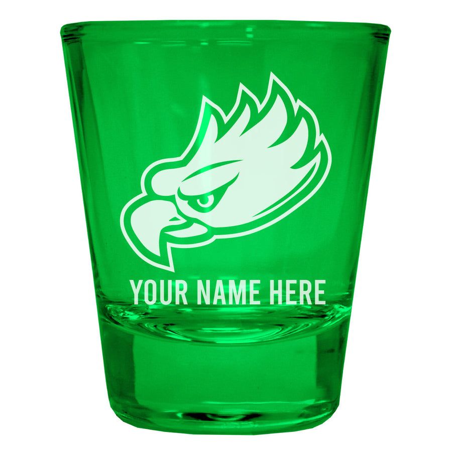 Florida Gulf Coast Eagles Customizable Engraved Full Color 2oz Shot Glass Officially Licensed Collegiate Product Image 1