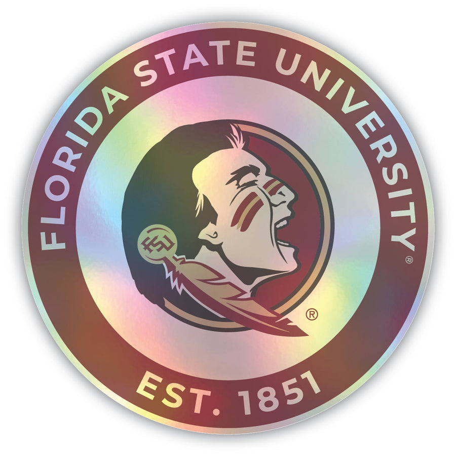 Florida State Seminoles Holographic Vinyl Decal Sticker Officially Licensed Collegiate Product Image 1