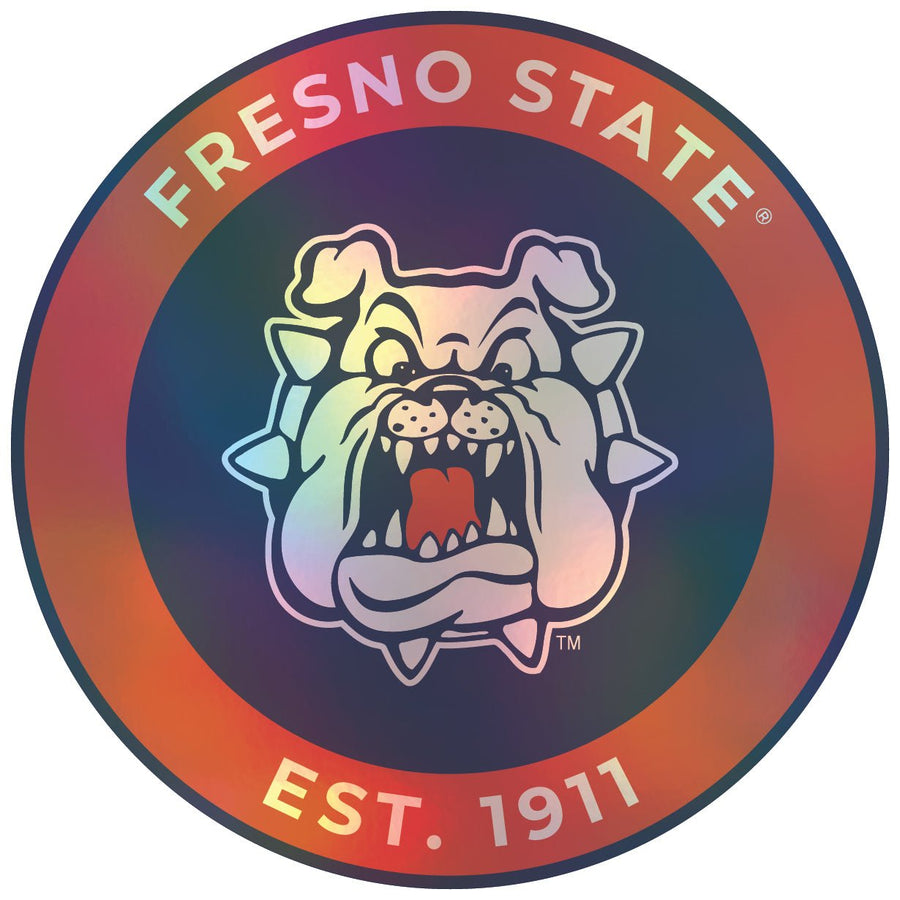 Fresno State Bulldogs Holographic Vinyl Decal Sticker Officially Licensed Collegiate Product Image 1