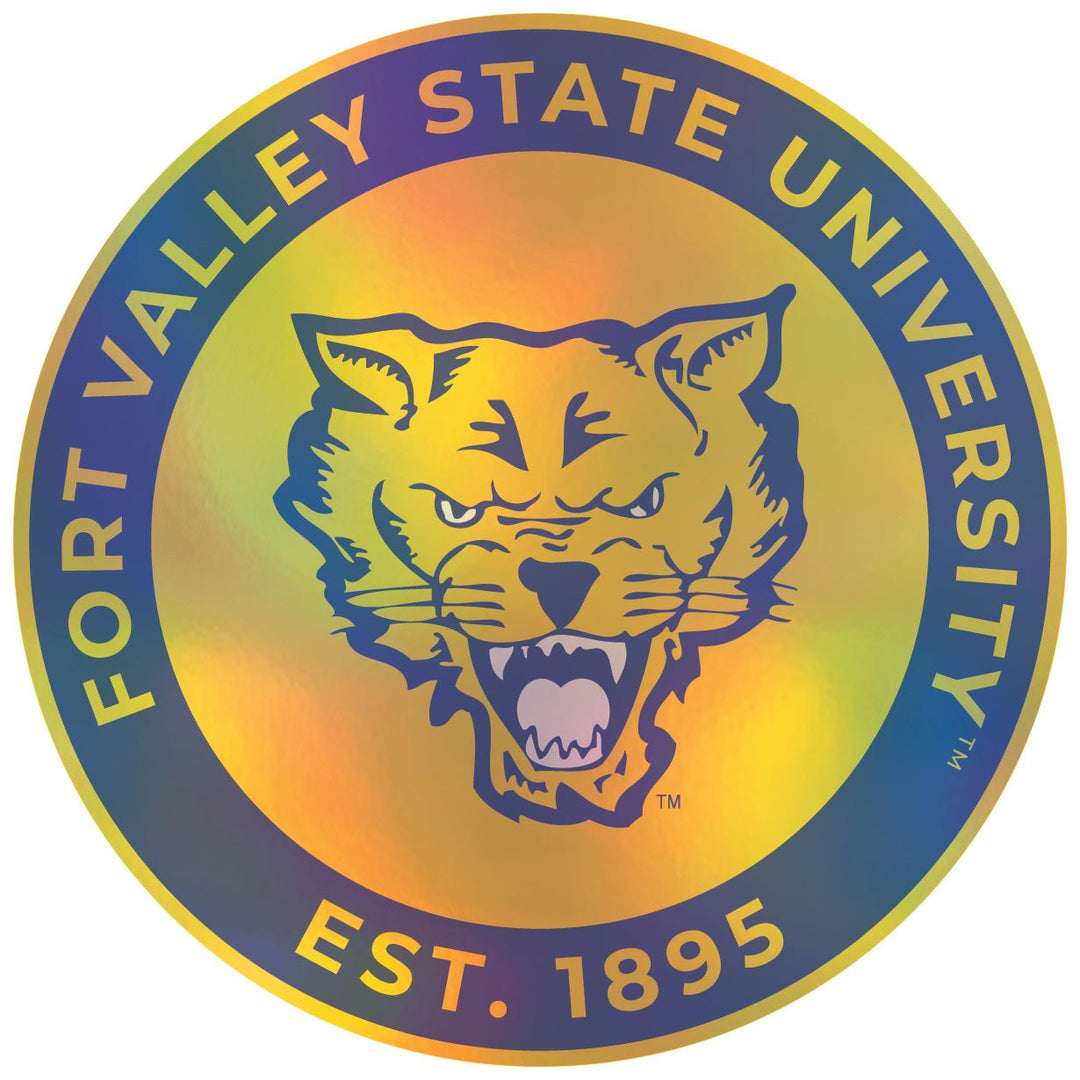 Fort Valley State University Holographic Vinyl Decal Sticker Officially Licensed Collegiate Product Image 1