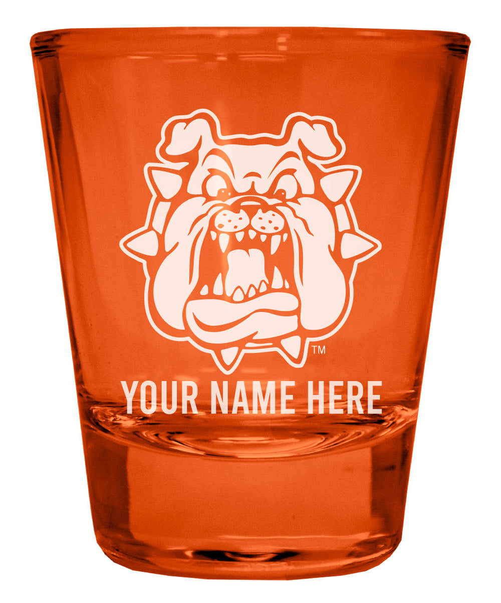 Fresno State Bulldogs Customizable Engraved Full Color 2oz Shot Glass Officially Licensed Collegiate Product Image 2