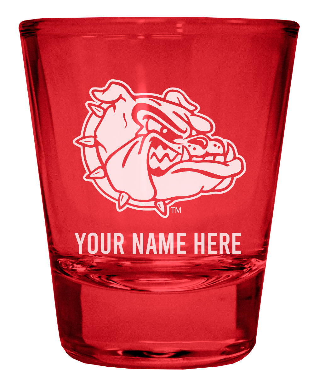 Gonzaga Bulldogs Customizable Engraved Full Color 2oz Shot Glass Officially Licensed Collegiate Product Image 1