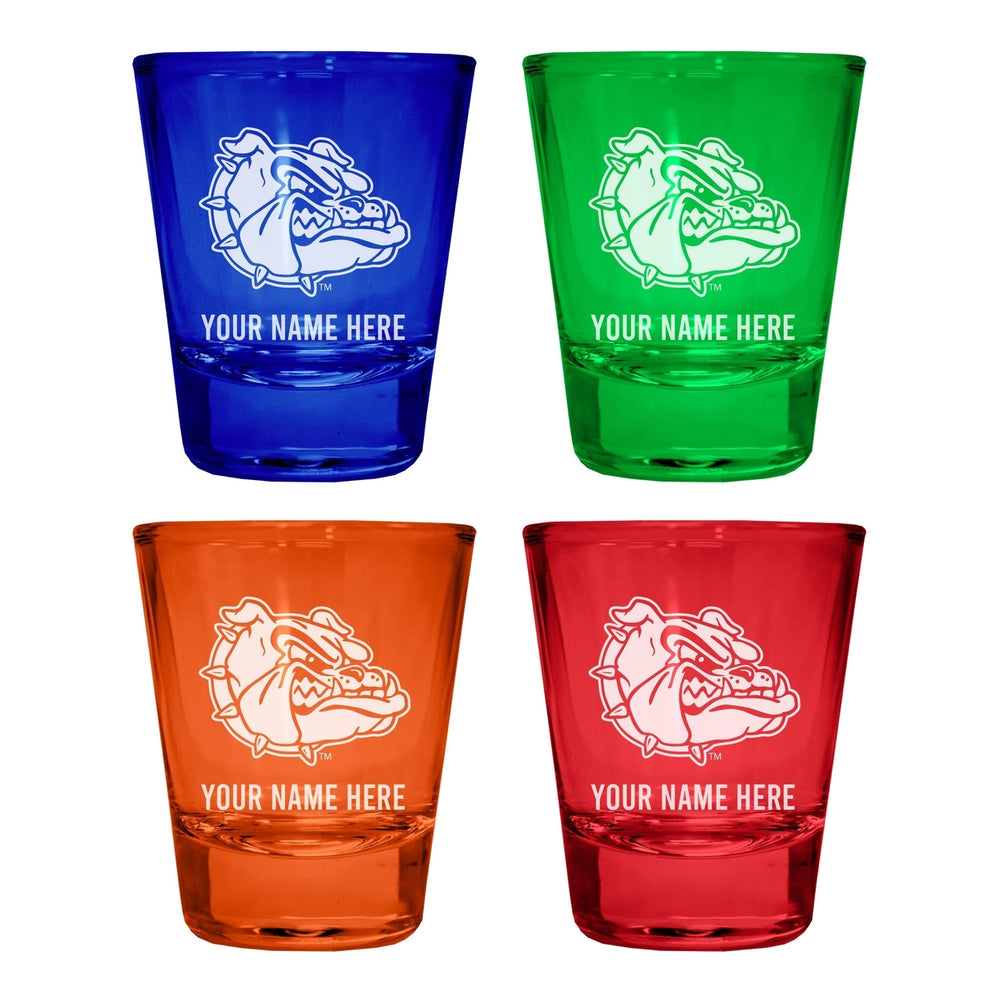 Gonzaga Bulldogs Customizable Engraved Full Color 2oz Shot Glass Officially Licensed Collegiate Product Image 2