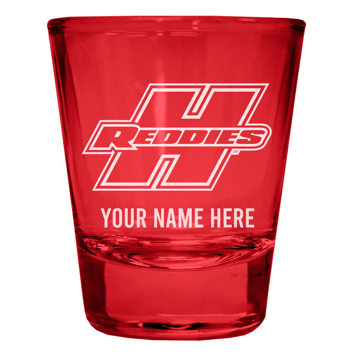 Henderson State Reddies Customizable Engraved Full Color 2oz Shot Glass Officially Licensed Collegiate Product Image 1