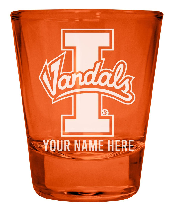 Idaho Vandals Customizable Engraved Full Color 2oz Shot Glass Officially Licensed Collegiate Product Image 1