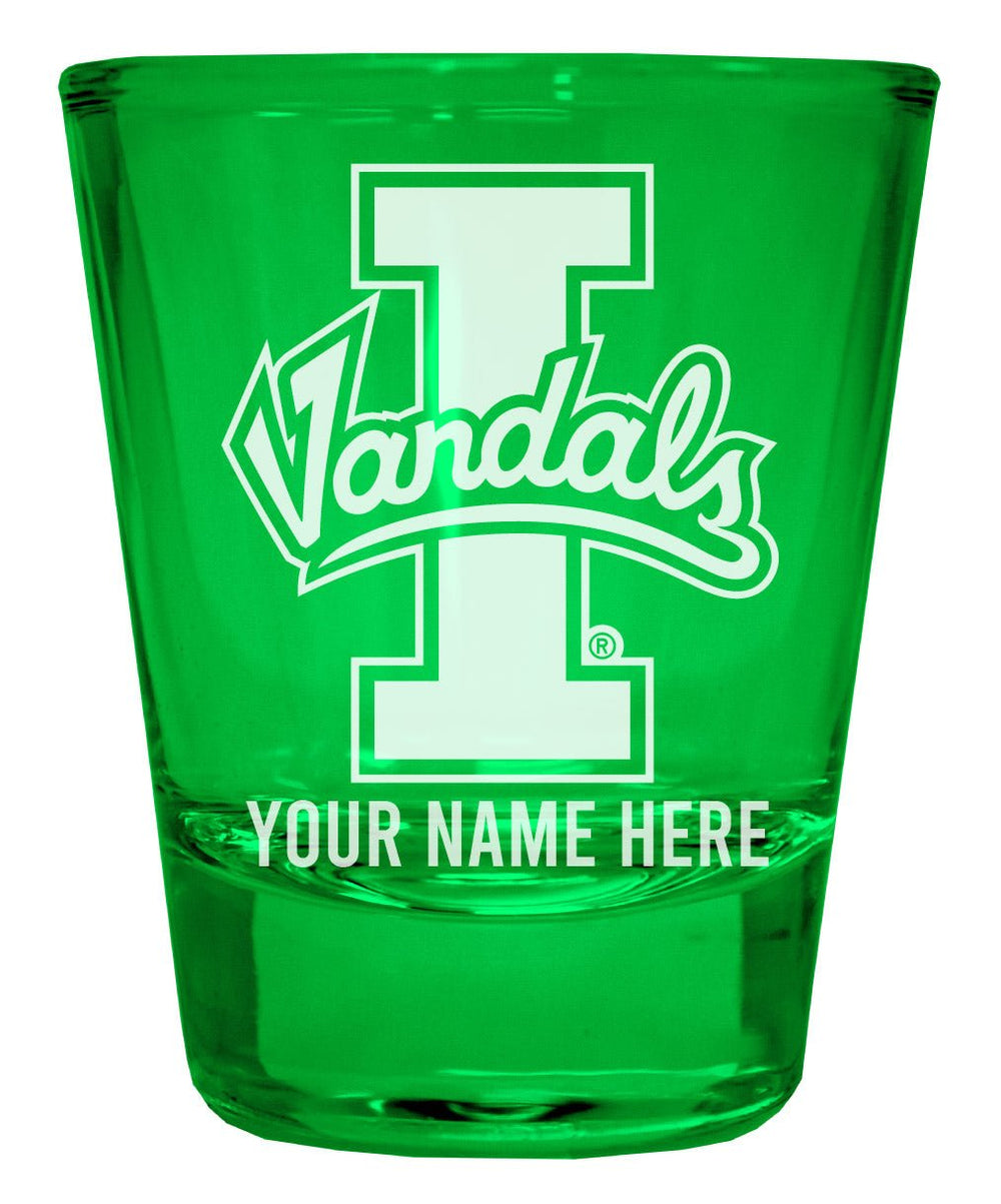 Idaho Vandals Customizable Engraved Full Color 2oz Shot Glass Officially Licensed Collegiate Product Image 2