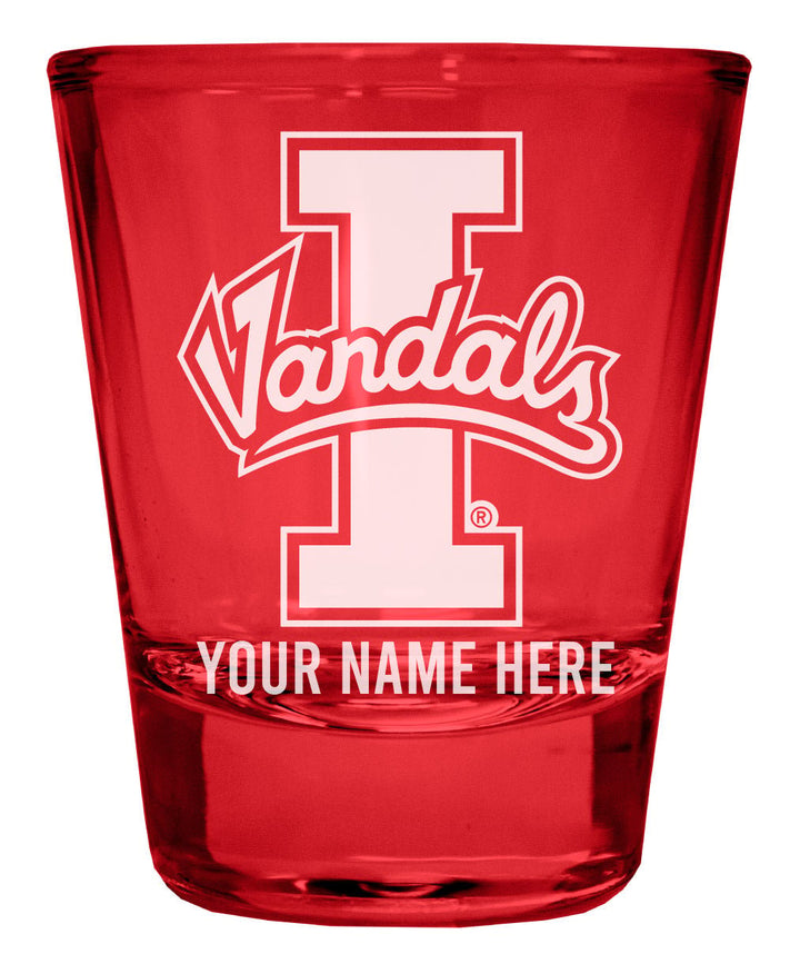 Idaho Vandals Customizable Engraved Full Color 2oz Shot Glass Officially Licensed Collegiate Product Image 3