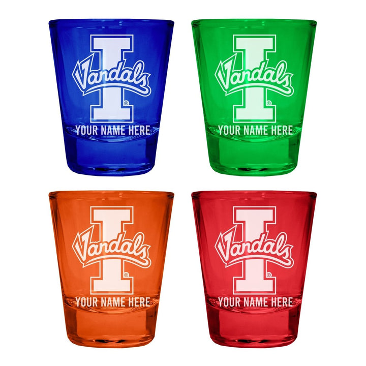 Idaho Vandals Customizable Engraved Full Color 2oz Shot Glass Officially Licensed Collegiate Product Image 4