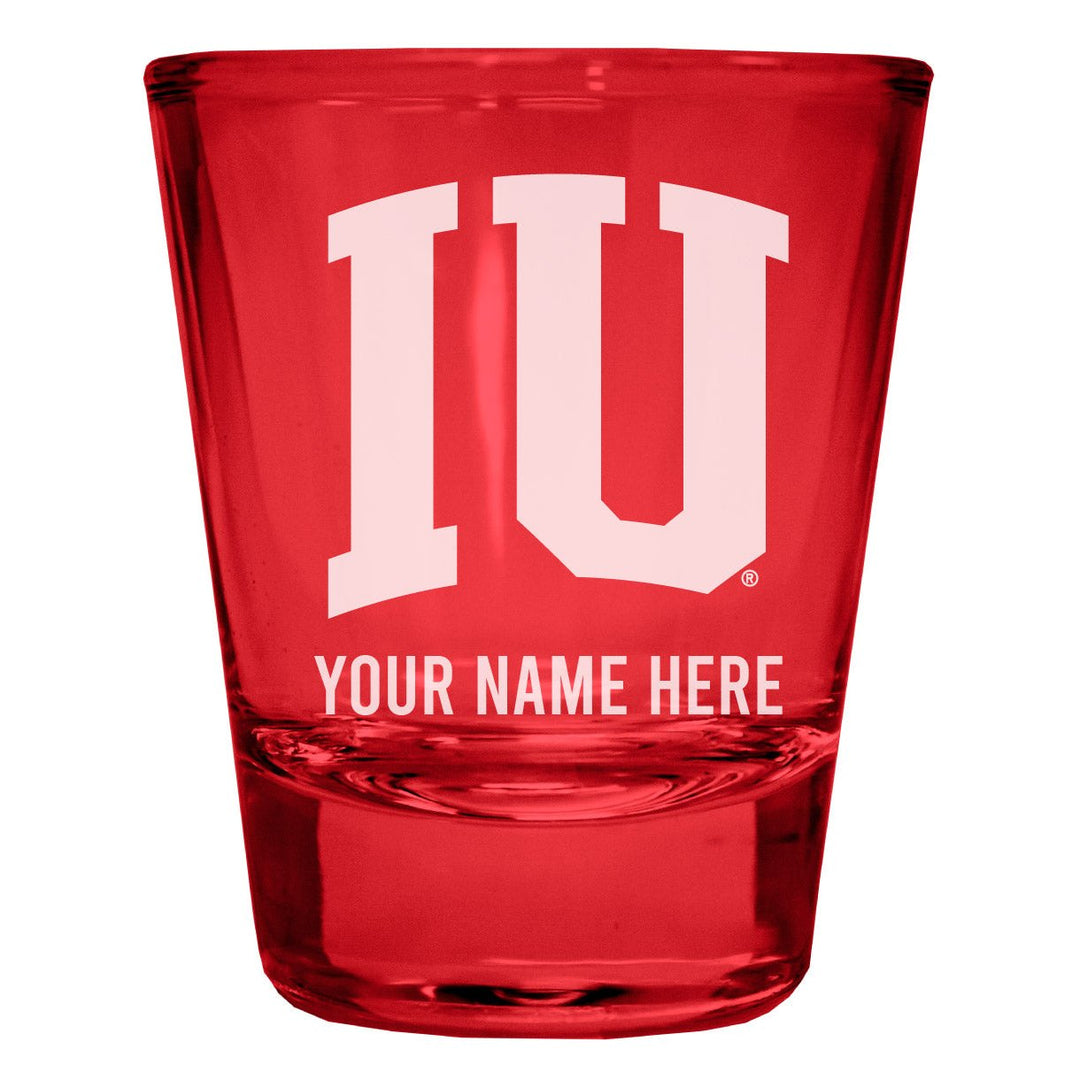 Indiana Hoosiers Customizable Engraved Full Color 2oz Shot Glass Officially Licensed Collegiate Product Image 4