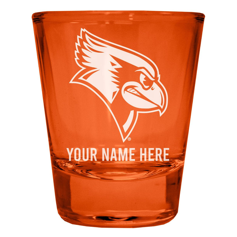 Illinois State Redbirds Customizable Engraved Full Color 2oz Shot Glass Officially Licensed Collegiate Product Image 2