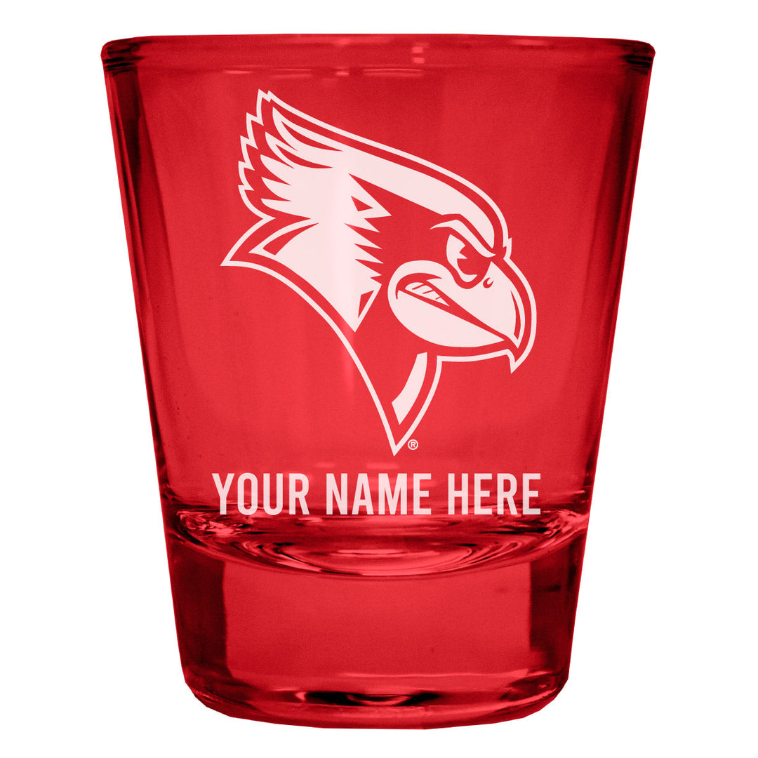 Illinois State Redbirds Customizable Engraved Full Color 2oz Shot Glass Officially Licensed Collegiate Product Image 3