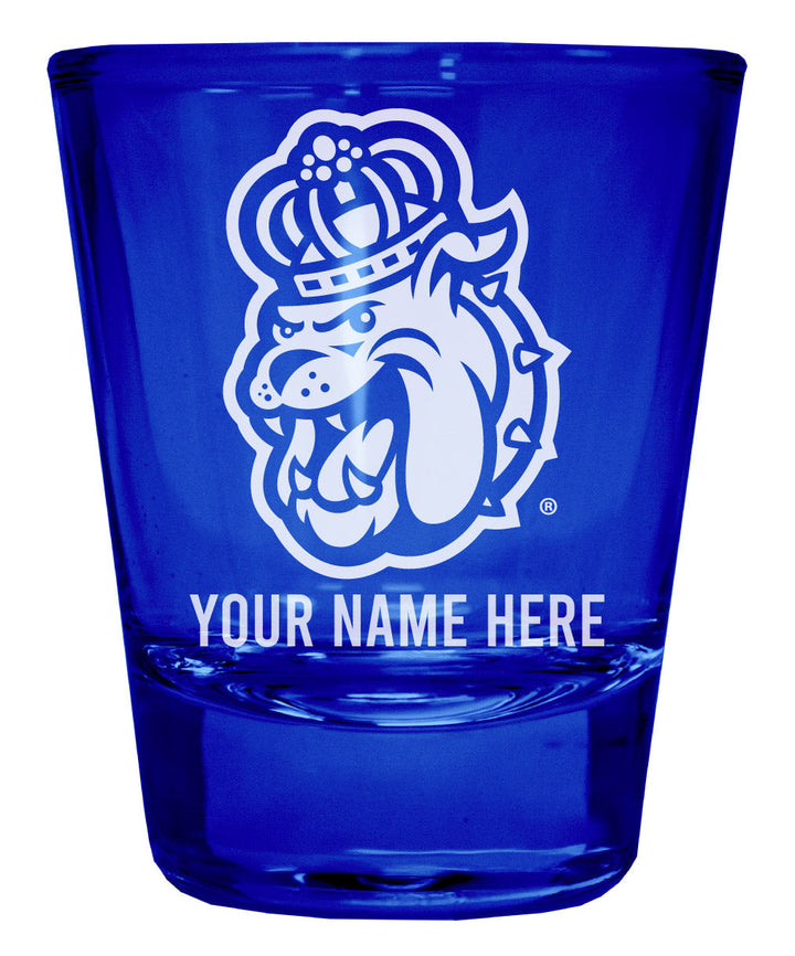 James Madison Dukes Customizable Engraved Full Color 2oz Shot Glass Officially Licensed Collegiate Product Image 1