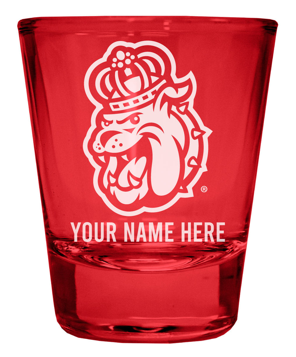 James Madison Dukes Customizable Engraved Full Color 2oz Shot Glass Officially Licensed Collegiate Product Image 2