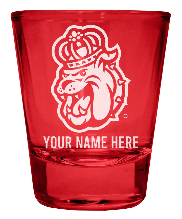 James Madison Dukes Customizable Engraved Full Color 2oz Shot Glass Officially Licensed Collegiate Product Image 1