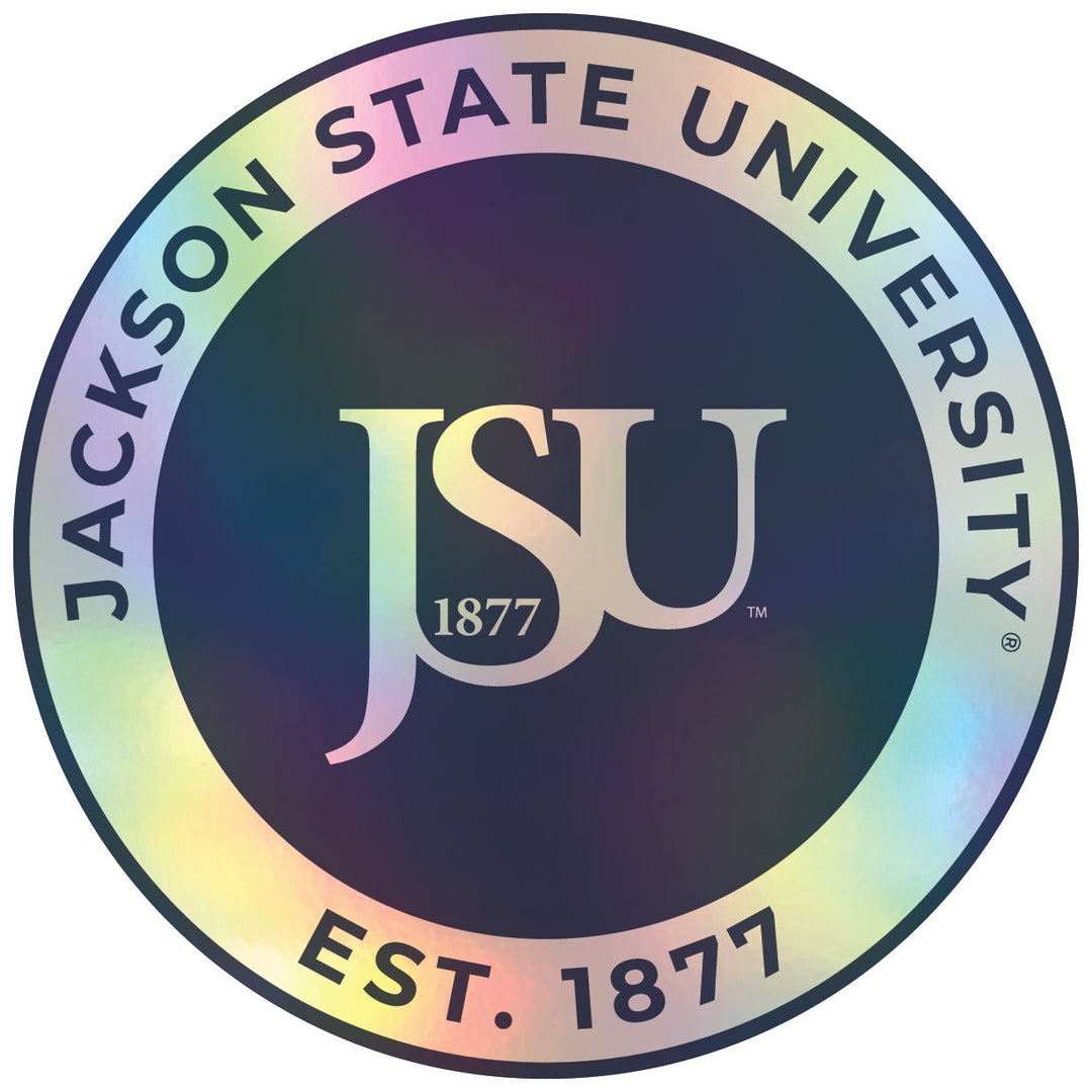 Jackson State University Holographic Vinyl Decal Sticker Officially Licensed Collegiate Product Image 1