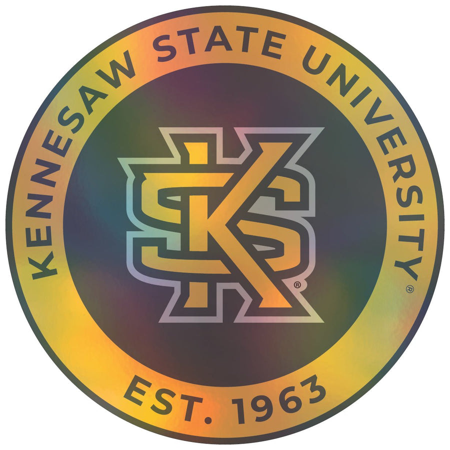 Kennesaw State University Holographic Vinyl Decal Sticker Officially Licensed Collegiate Product Image 1