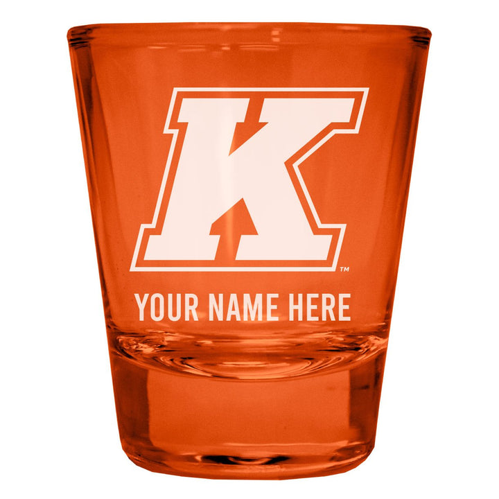 Kent State University Customizable Engraved Full Color 2oz Shot Glass Officially Licensed Collegiate Product Image 1