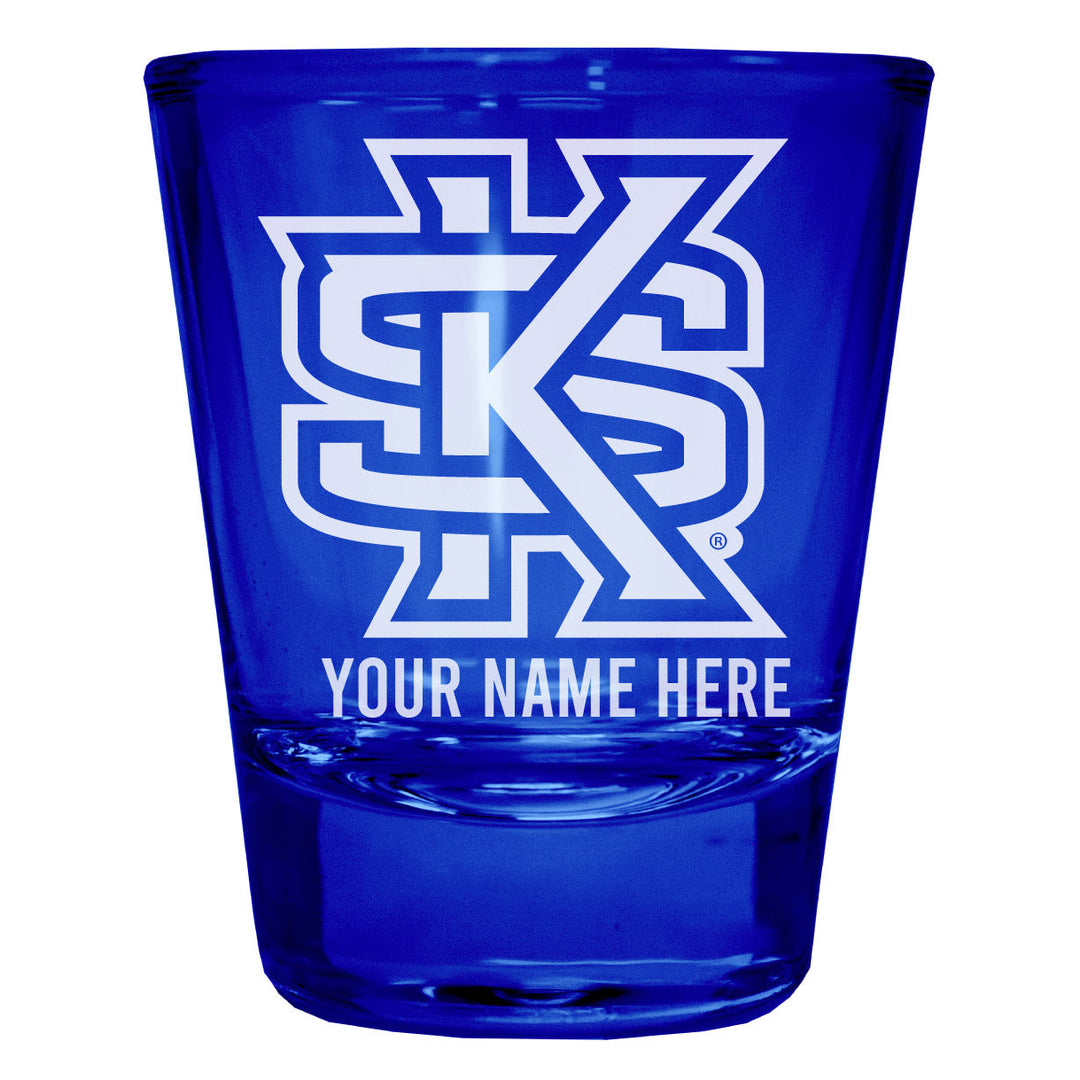 Kennesaw State University Customizable Engraved Full Color 2oz Shot Glass Officially Licensed Collegiate Product Image 4