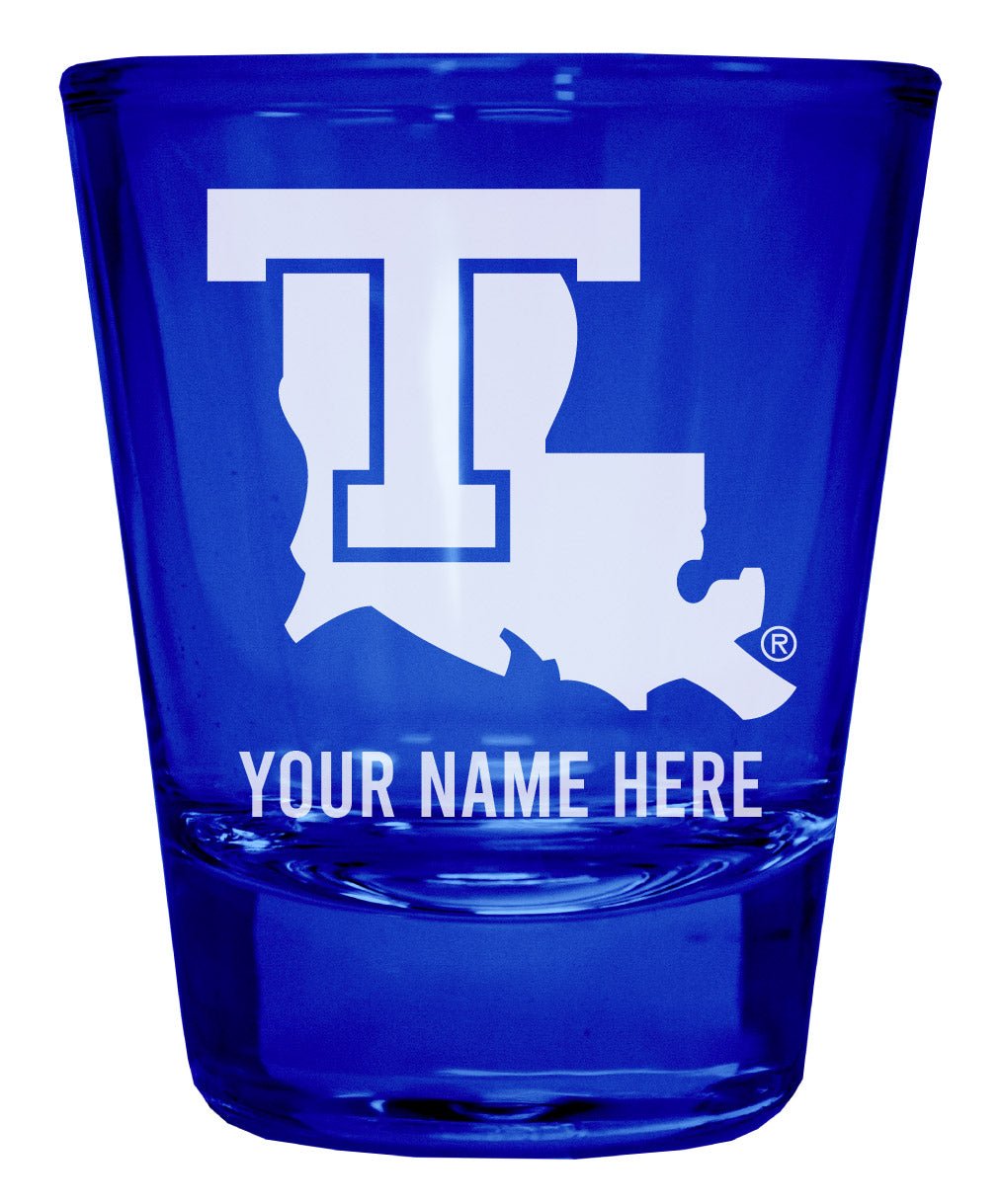 Louisiana Tech Bulldogs Customizable Engraved Full Color 2oz Shot Glass Officially Licensed Collegiate Product Image 4