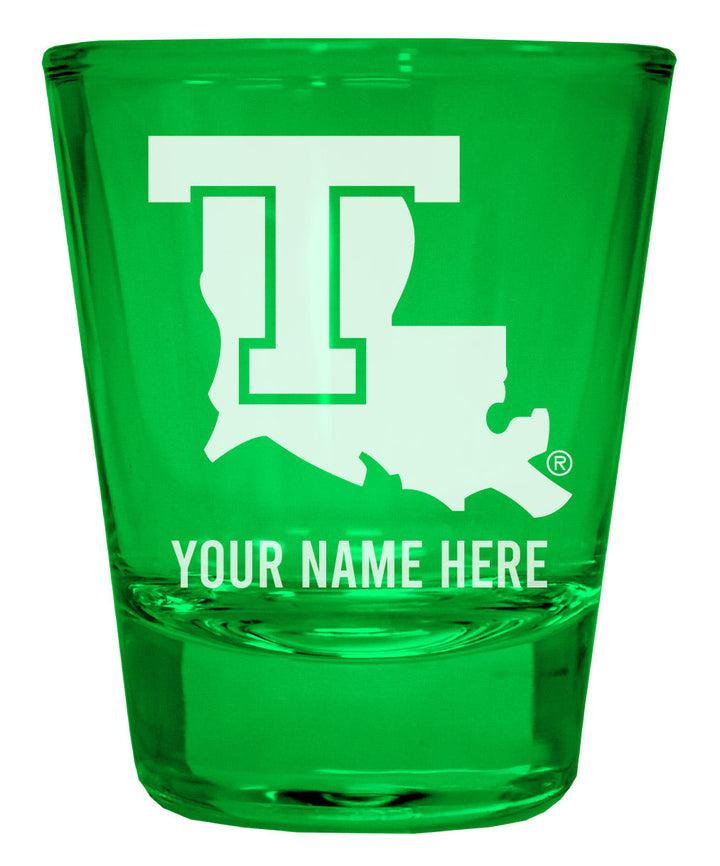 Louisiana Tech Bulldogs Customizable Engraved Full Color 2oz Shot Glass Officially Licensed Collegiate Product Image 4