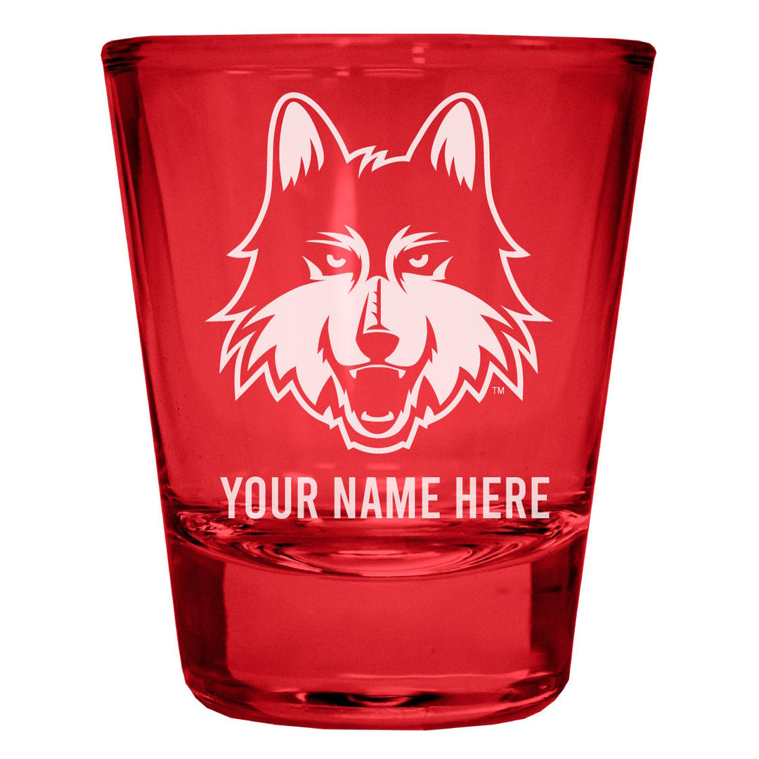 Loyola University Ramblers Customizable Engraved Full Color 2oz Shot Glass Officially Licensed Collegiate Product Image 4