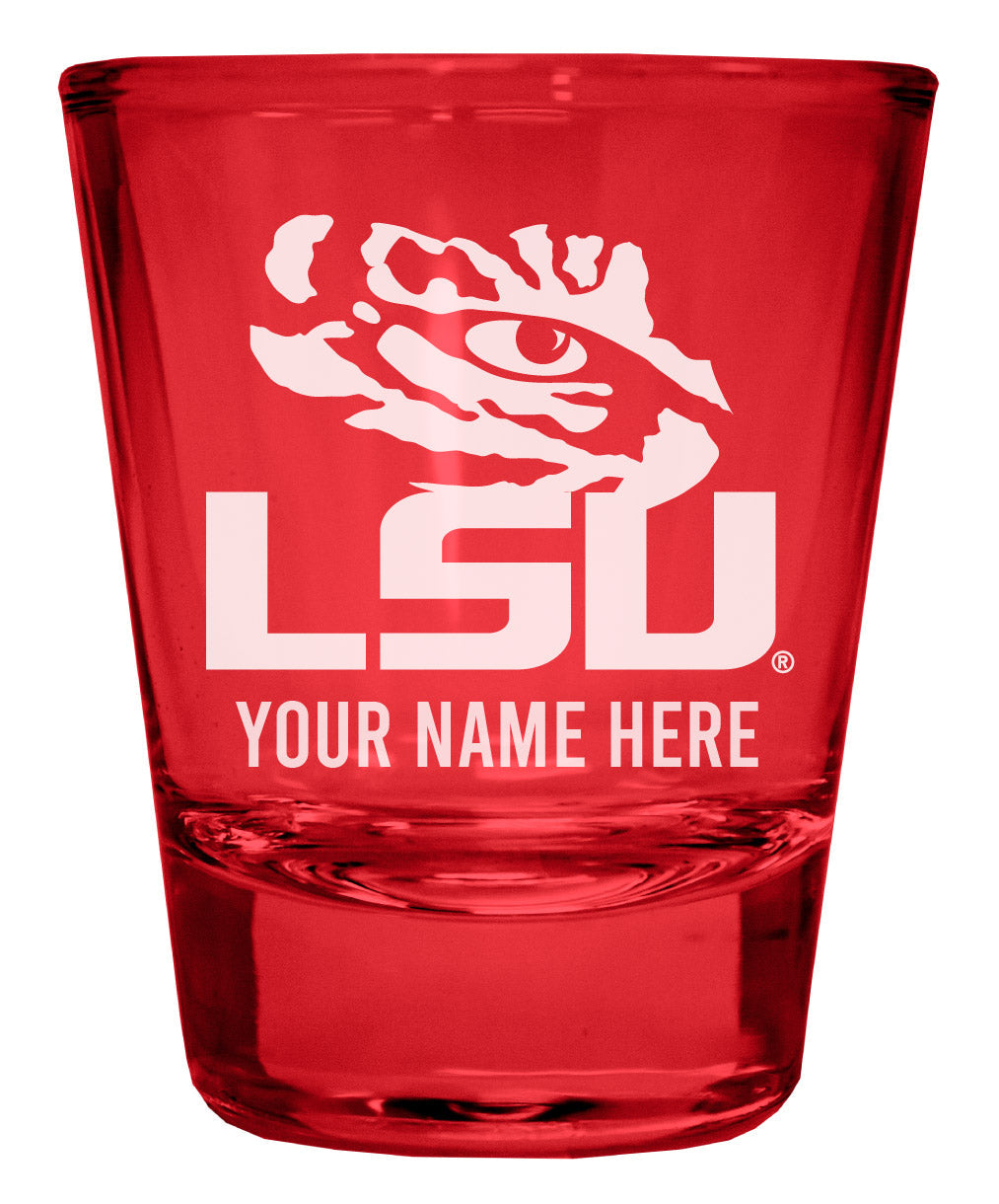 LSU Tigers Customizable Engraved Full Color 2oz Shot Glass Officially Licensed Collegiate Product Image 3