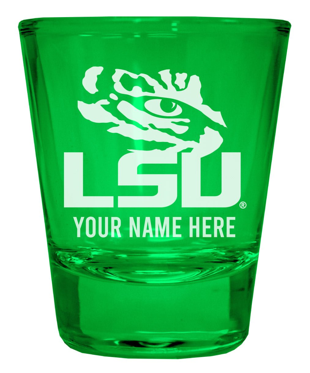 LSU Tigers Customizable Engraved Full Color 2oz Shot Glass Officially Licensed Collegiate Product Image 4