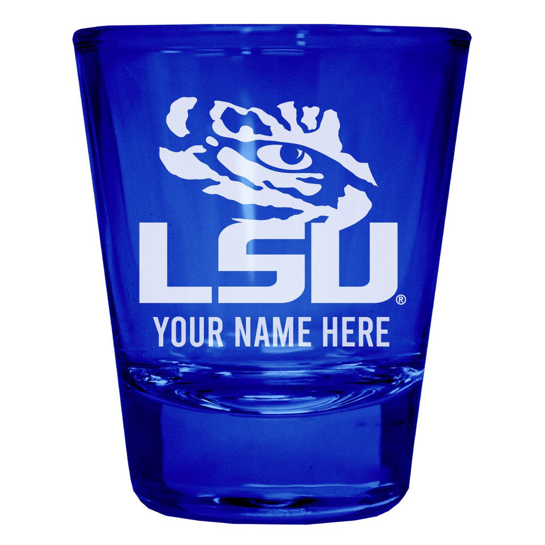 LSU Tigers Customizable Engraved Full Color 2oz Shot Glass Officially Licensed Collegiate Product Image 4