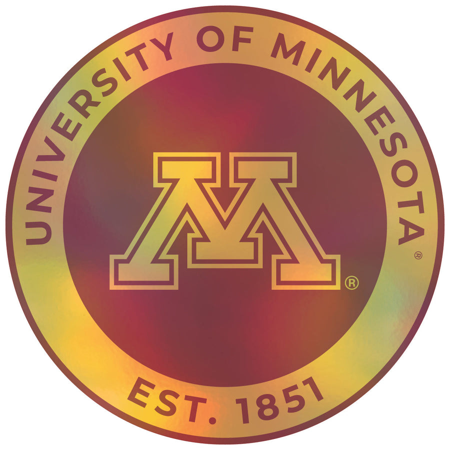 Minnesota Gophers Holographic Vinyl Decal Sticker Officially Licensed Collegiate Product Image 1