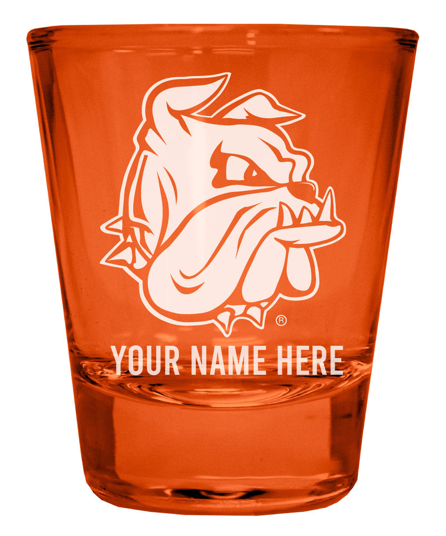 Minnesota Duluth Bulldogs Customizable Engraved Full Color 2oz Shot Glass Officially Licensed Collegiate Product Image 1