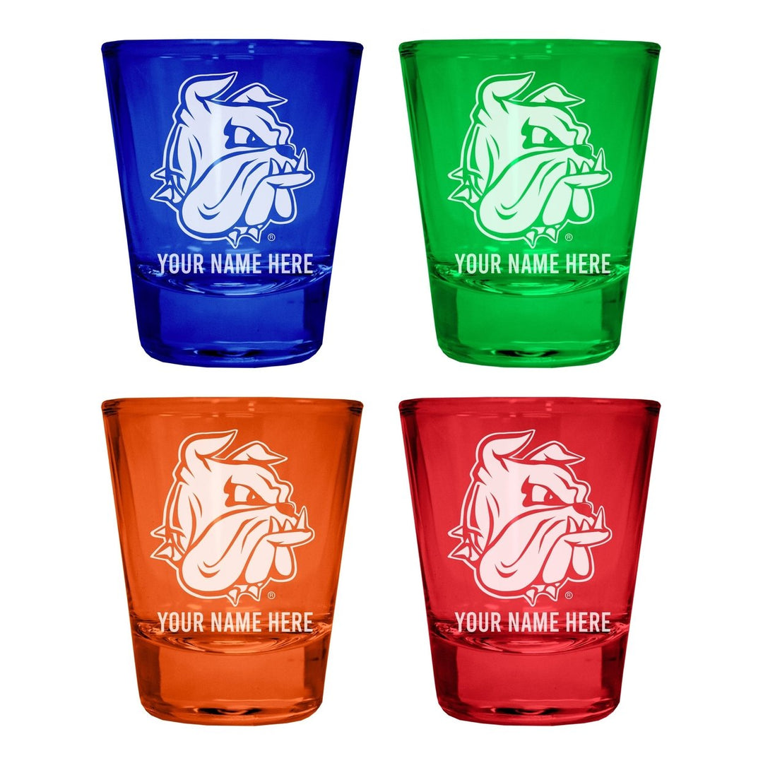 Minnesota Duluth Bulldogs Customizable Engraved Full Color 2oz Shot Glass Officially Licensed Collegiate Product Image 4