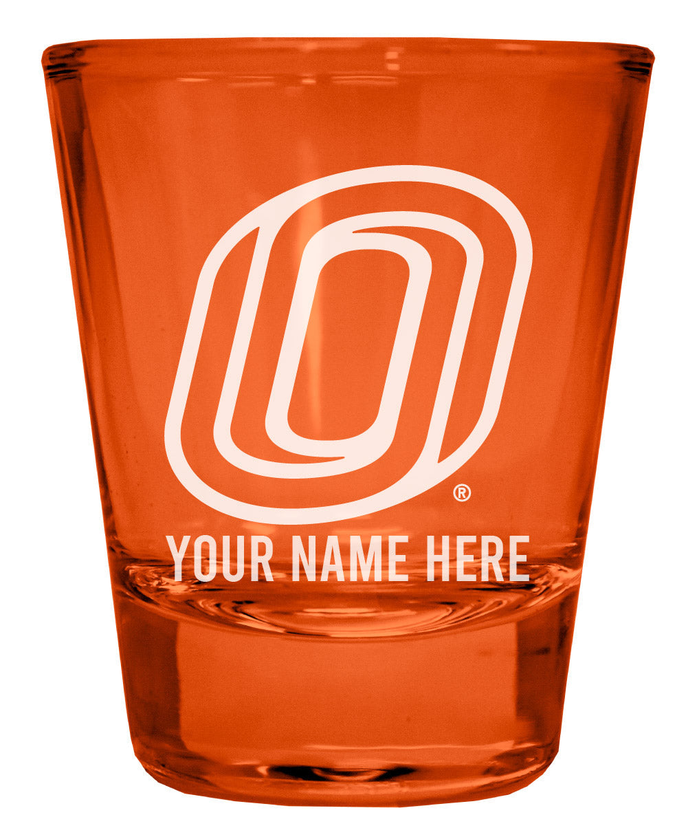 Nebraska at Omaha Customizable Engraved Full Color 2oz Shot Glass Officially Licensed Collegiate Product Image 2