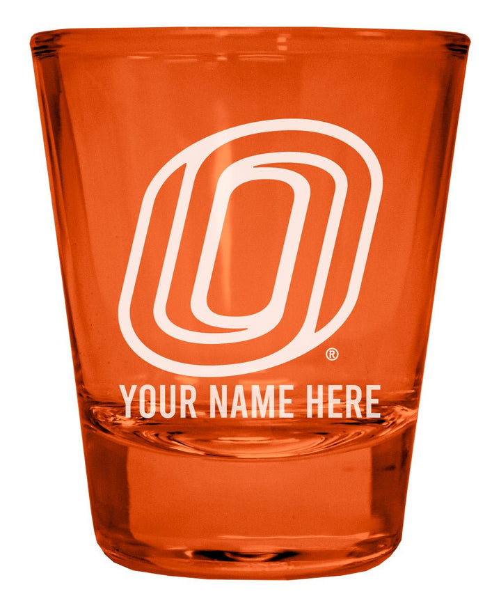 Nebraska at Omaha Customizable Engraved Full Color 2oz Shot Glass Officially Licensed Collegiate Product Image 1