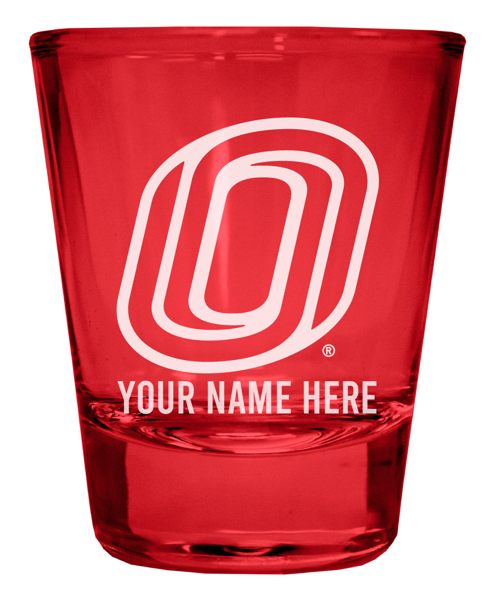 Nebraska at Omaha Customizable Engraved Full Color 2oz Shot Glass Officially Licensed Collegiate Product Image 3