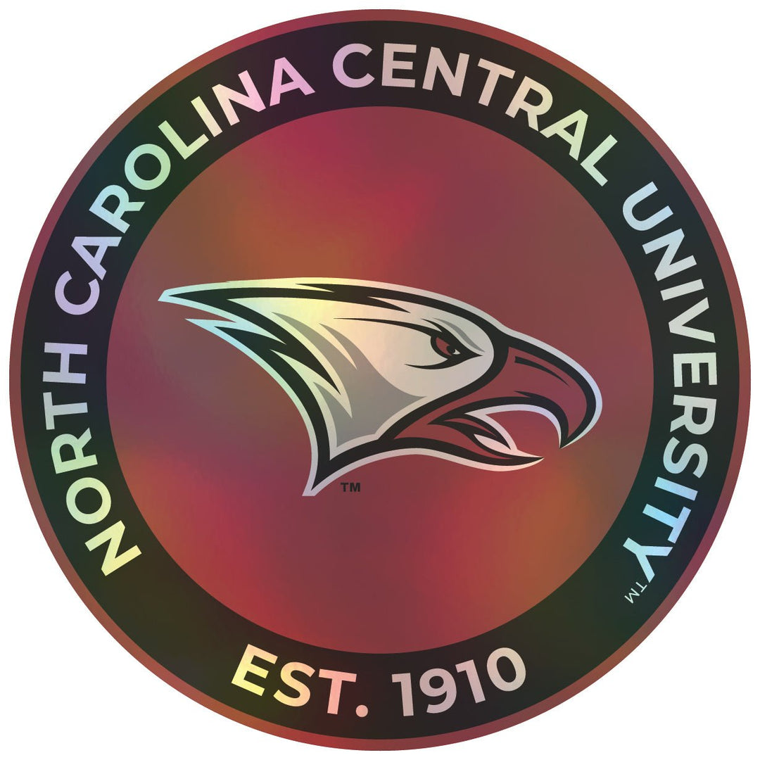 North Carolina Central Eagles Holographic Vinyl Decal Sticker Officially Licensed Collegiate Product Image 1