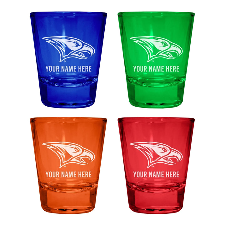 North Carolina Central Eagles Customizable Engraved Full Color 2oz Shot Glass Officially Licensed Collegiate Product Image 3