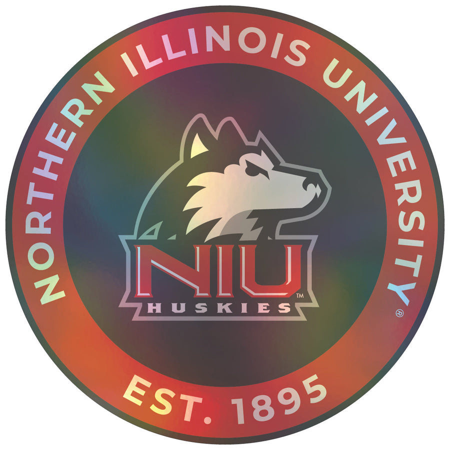 Northern Illinois Huskies Holographic Vinyl Decal Sticker Officially Licensed Collegiate Product Image 1