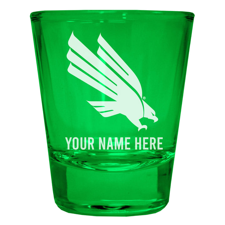 North Texas Customizable Engraved Full Color 2oz Shot Glass Officially Licensed Collegiate Product Image 4