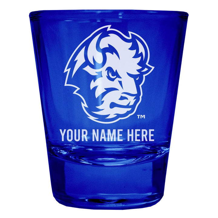 North Dakota State Bison Customizable Engraved Full Color 2oz Shot Glass Officially Licensed Collegiate Product Image 2