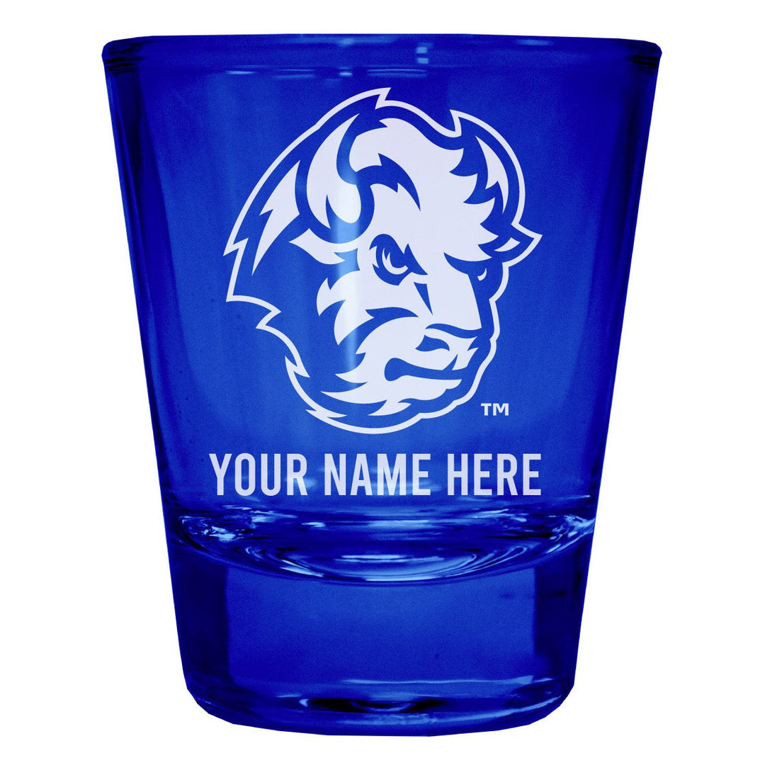 North Dakota State Bison Customizable Engraved Full Color 2oz Shot Glass Officially Licensed Collegiate Product Image 1